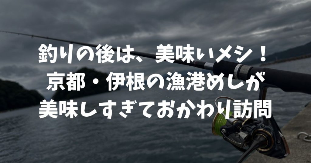 再訪！釣りの後は、美味いメシ！漁港めしがおいしすぎでおかわり訪問しました｜蒲入漁港（京都・伊根）